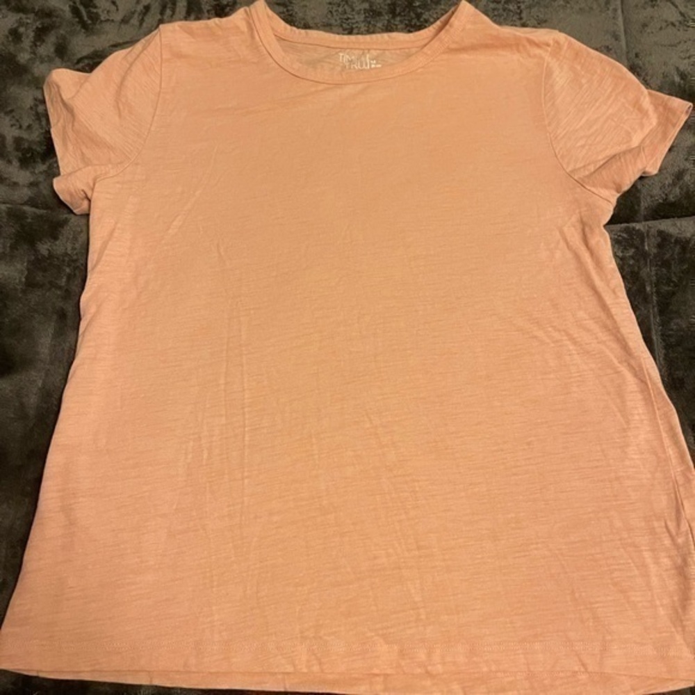 Time & Tru peach tshirt size medium